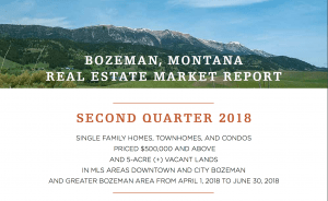 Bozeman Real Estate Market Report Second Quarter 2018